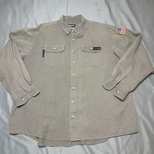 TECGEN Select FR Shirt Men 2XL Gray Work Chore Mechanic Welder Flame Resistant